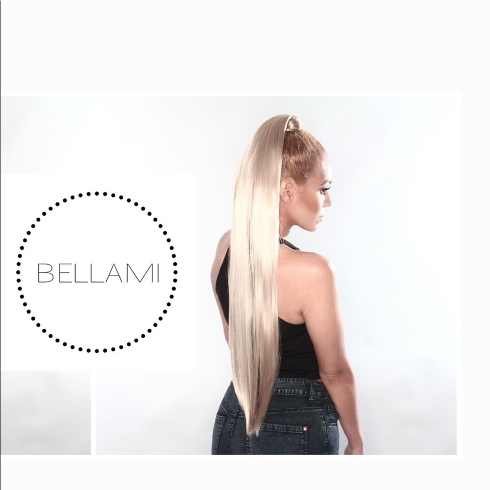 Bellami Pony Tail Extension 200g 28” Blonde 613